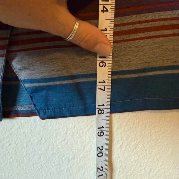 Vintage 70's Seneca New York Striped Two-Piece Set With Button Top & Pants Sz M - Picture 4 of 10